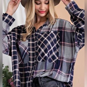 Essome Plaid Shacket